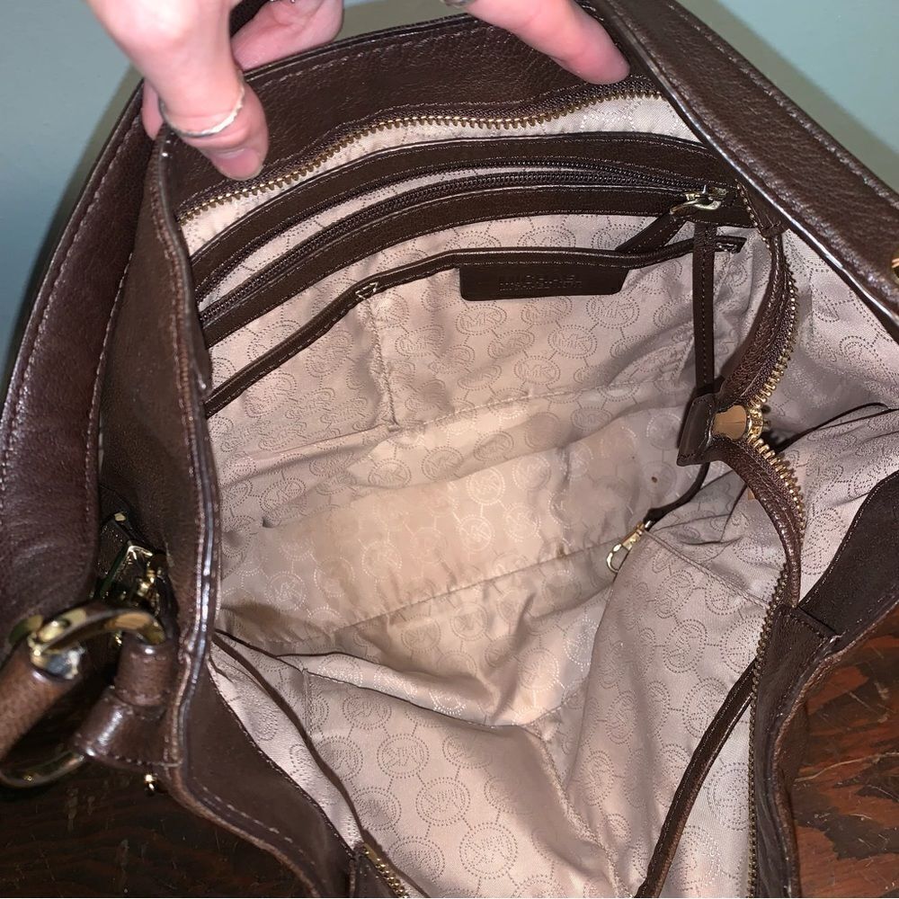 Michael Kors Brown Leather Purse - Picture 6 of 8